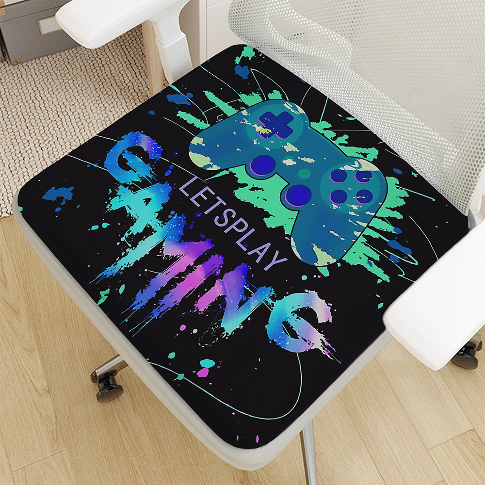 Cross-border new game thickened flannel memory foam slow rebound cushion office chair butt cushion seat cushion