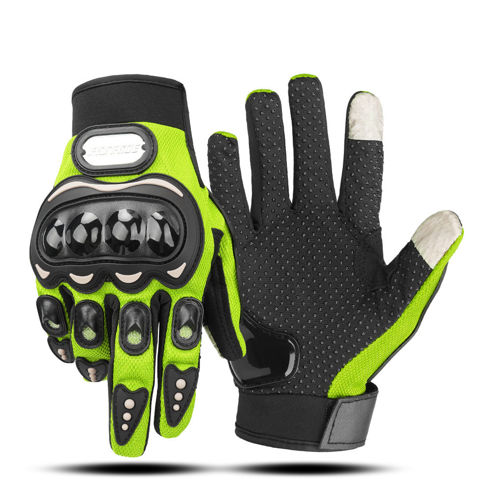 Guantes de motocicleta con certificación CE, guantes de conducción para las cuatro estaciones, con pantalla táctil, antideslizantes, anticaída, guantes tácticos de dedo completo.