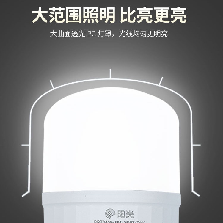 Luz de sol iluminación bombilla LED E27 tornillo luz blanca nuevo calentador de luz súper brillante bombilla hogar de alta potencia lámpara de ahorro de energía fuente de luz