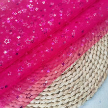 ins星星网纱星月软网眼布料伴手礼包装娃娃裙材料镂空婚纱网孔