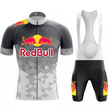 短袖户外运动套装春夏季速干骑行服耐热透气新款红牛男女通用批发