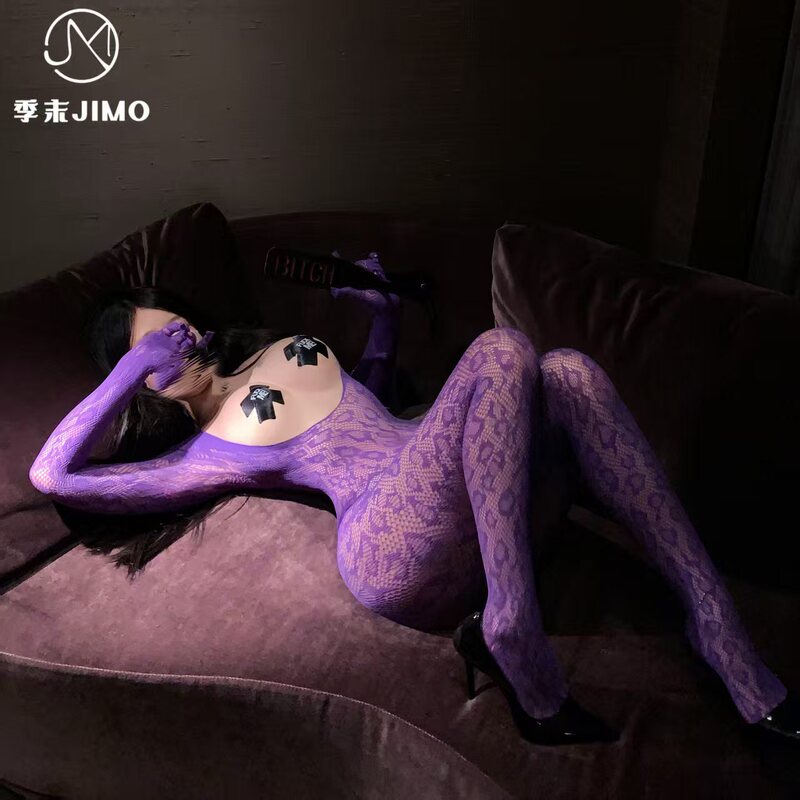 End of Season "Purple Succubus" Sexy Deep V Leopard Print See-Through One-Piece Mesh Two-Wear Sexy Intimates for Women W04 End of Season "Purple Succubus" Sexy Deep V Leopard Print See-Through One-Piece Mesh Two-Wear Sexy Intimates for Women W04