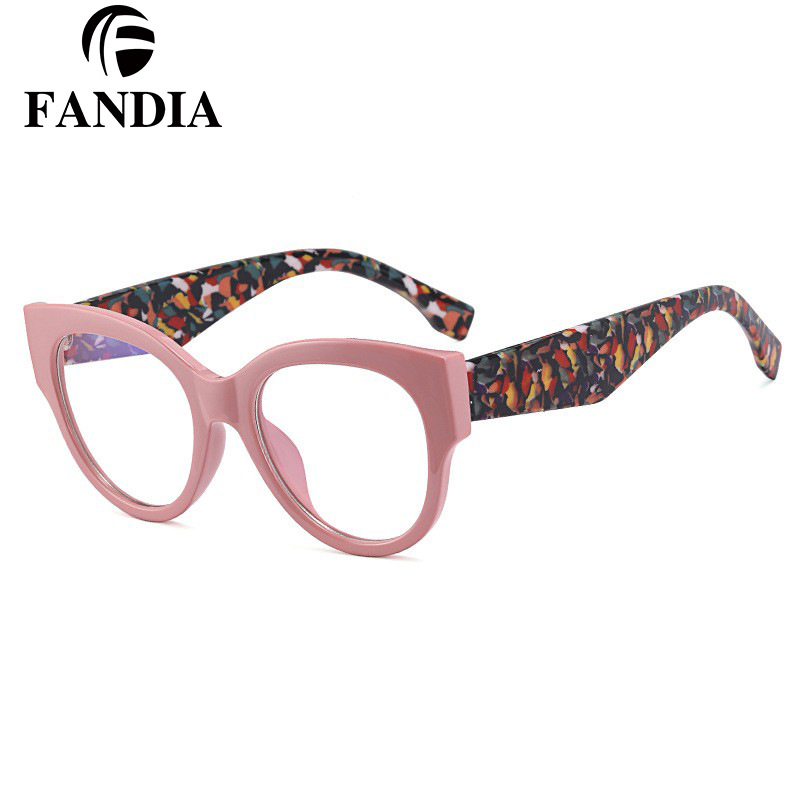 92161 Moda europea y americana nuevo espejo plano de montura grande para mujer, el marco de gafas anti-luz azul de calidad se puede equipar con gafas de miopía