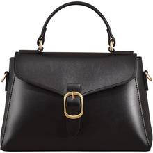 Vegan Leather Flap Top Handle Bag For Women Retro Satchel