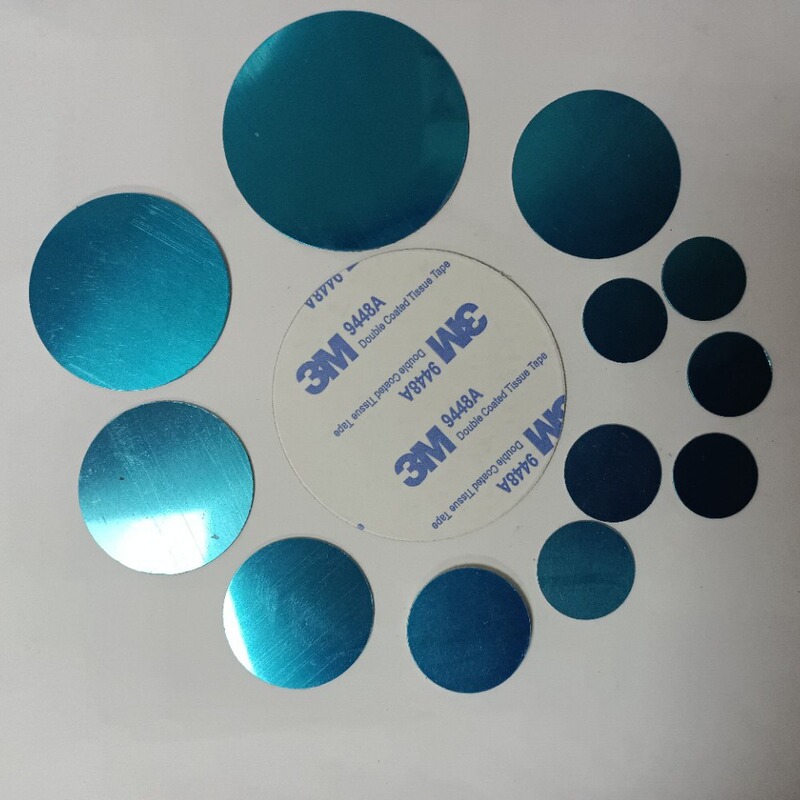 Mobile phone bracket magnetic piece manufacturer round magnetic piece in stock straight hair 15-60 plus adhesive