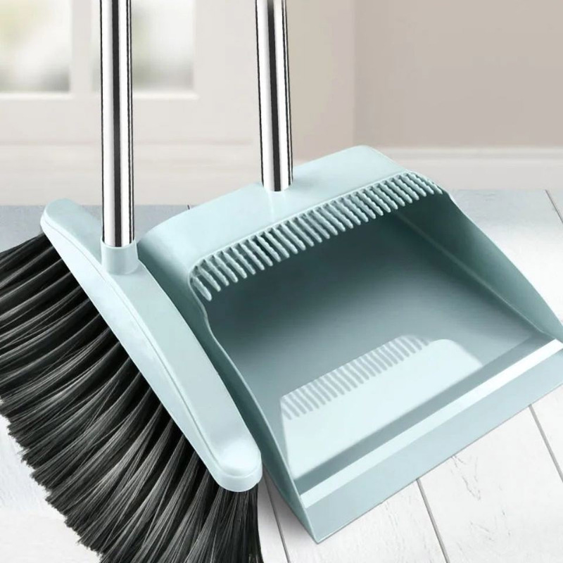 Broom Set for Home Use, Broom and Dustpan Combo, Hair-Free Broom, Long-Handle Plastic Broom, Factory Wholesale Broom Set for Home Use, Broom and Dustpan Combo, Hair-Free Broom, Long-Handle Plastic Broom, Factory Wholesale