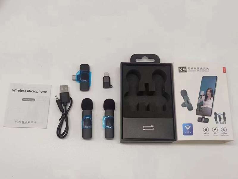 クロスボーダー無線クリップマイクK8K9K35携帯電話中継ミニマイク録音集音ノイズ|undefined