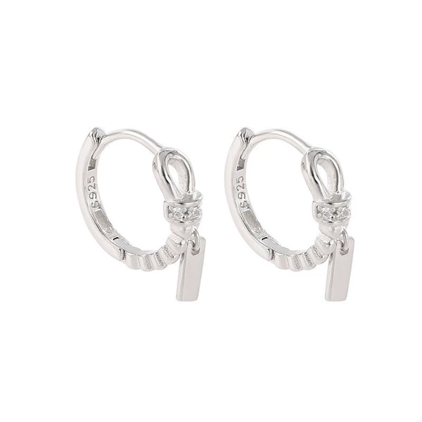 Platinum zirconium, earrings