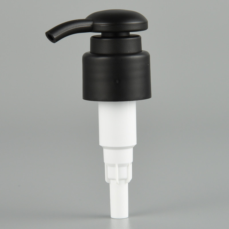 Manufacturers Supply Frosted Lotion Pump 24 Teeth Black Matte Spiral Press Plastic Shower Gel Shampoo Press Pump