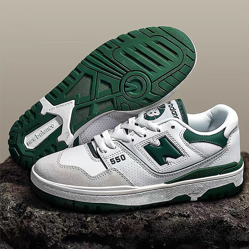 Putian pure original nb550 series men's and women's sports shoes, casual versatile breathable non-slip wear-resistant green basketball sneakers