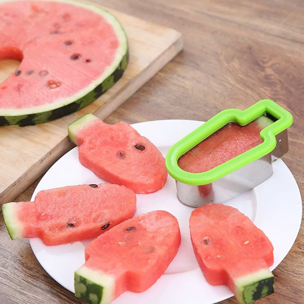 Creative cut watermelon stainless steel watermelon cut multi -function slicer fruit segmentation artifact division cutter cutting tool