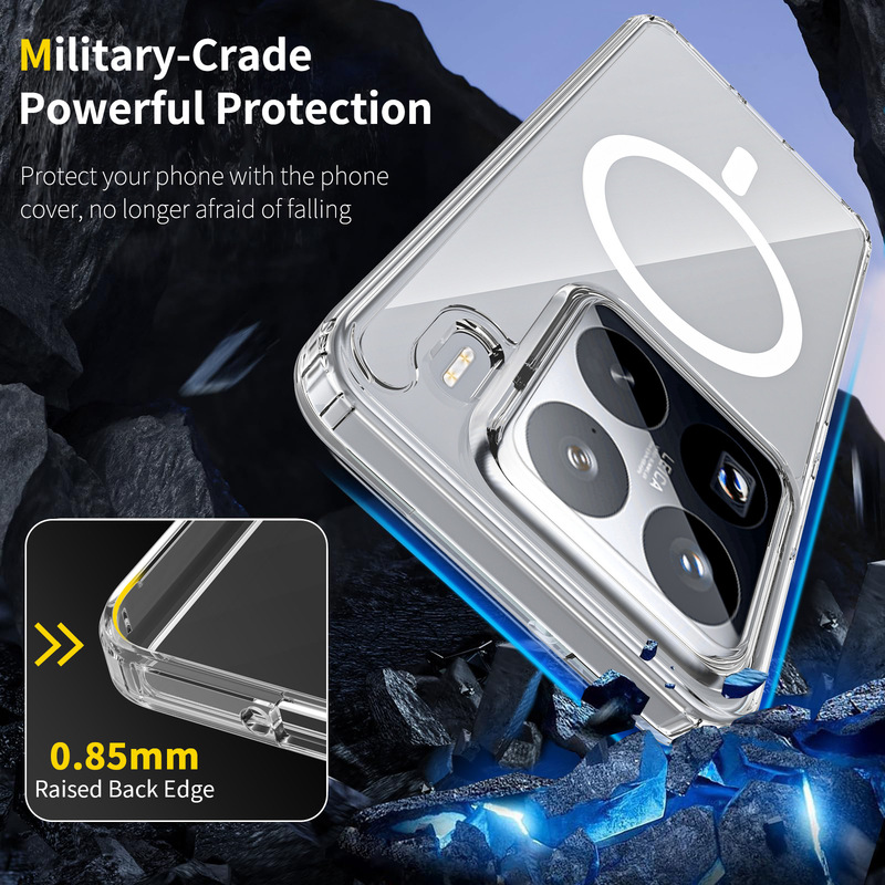 Xiaomi 15Ultra 携帯電話ケースに適した新しいモデル完全透明磁気オールインクルーシブ xiaomi14pro 超薄型保護カバー|undefined