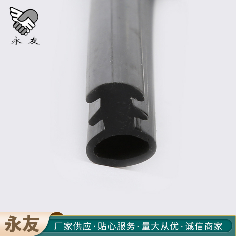 供应D型防撞隔音条U形异型硅胶条批发道闸杆车库门密封条