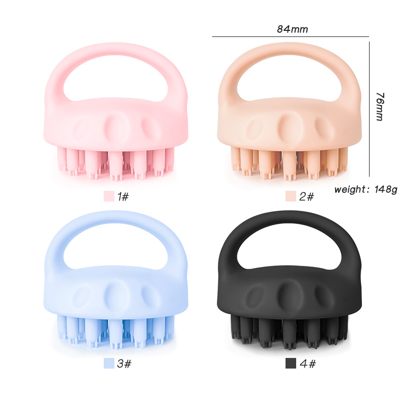 All-in-one silicone shampoo brush, cleaning head scratcher, adult anti-dandruff head without hurting the scalp, shampoo artifact massage comb
