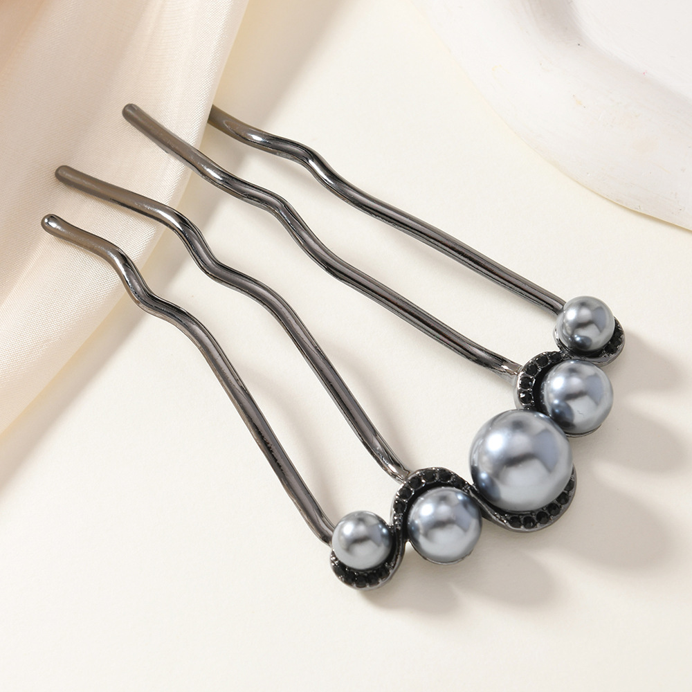 Cabeza de bola en forma de U horquilla fija para cabello perezoso