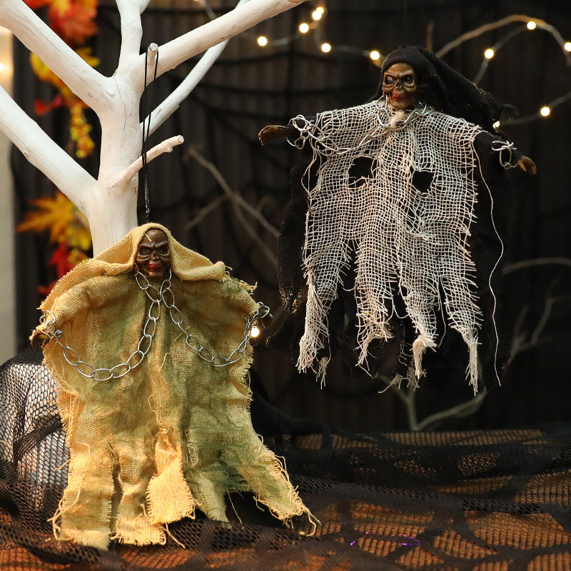 Halloween tela bruja decoración decoración de Halloween decoración de fiesta de la casa embrujada accesorios de terror en stock
