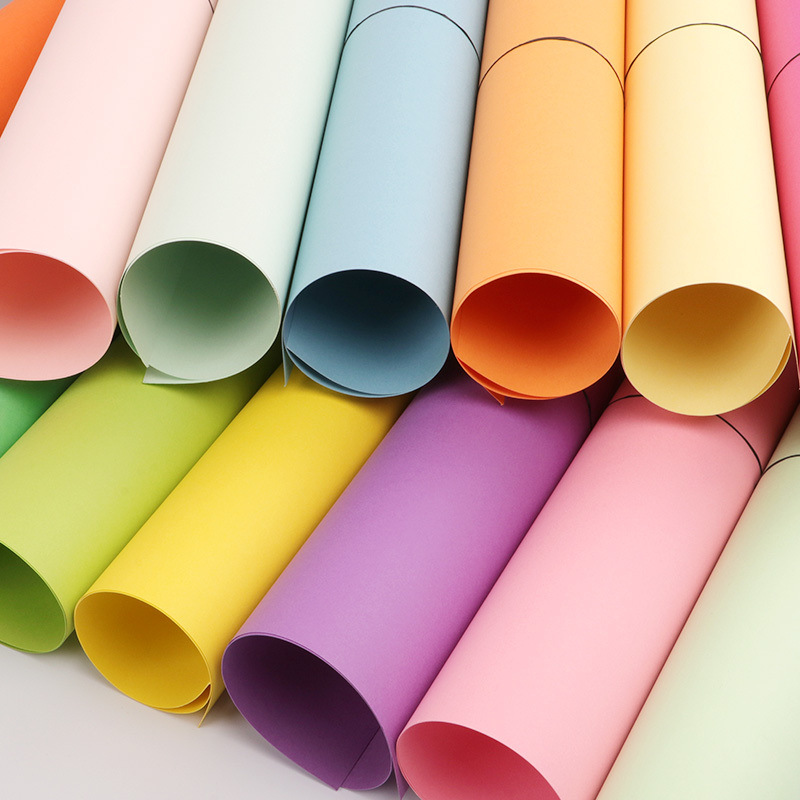 250g completo abierto gran color cartón jardín de infantes papel decorativo corte duro cartón DIY cartel papel plegable