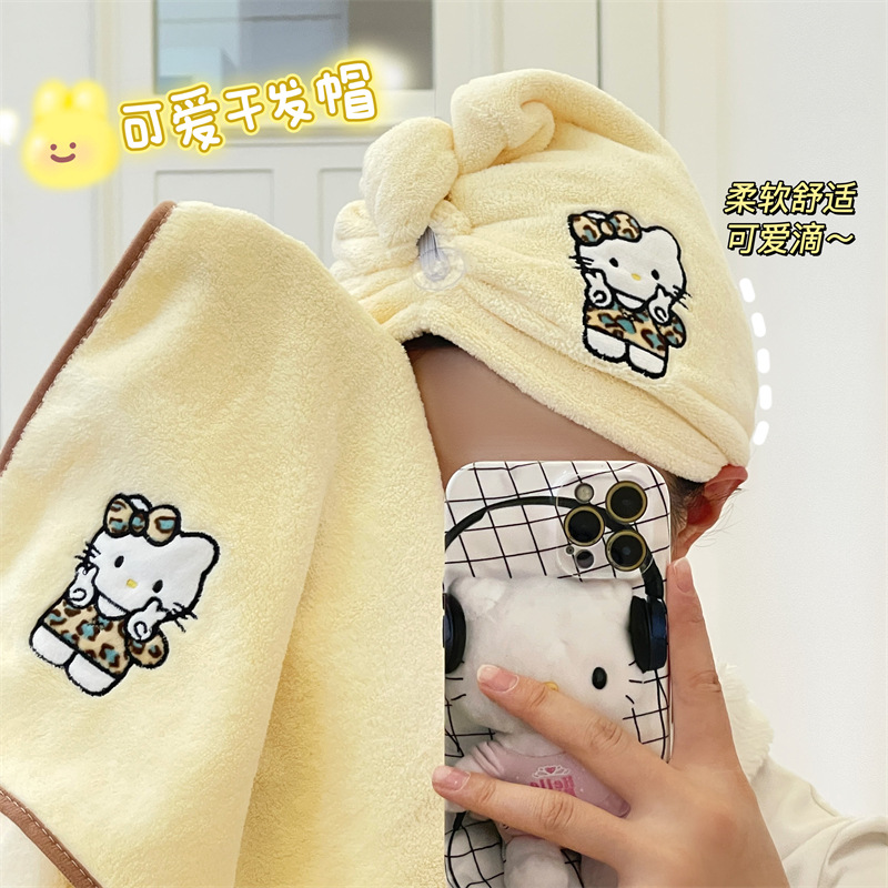 Toallas de baño para gatos lindas, toallas domésticas, sombreros de cabello secos, dormitorios que pueden ser usados, vestidos de baño, toallas de baño que no caen cabello