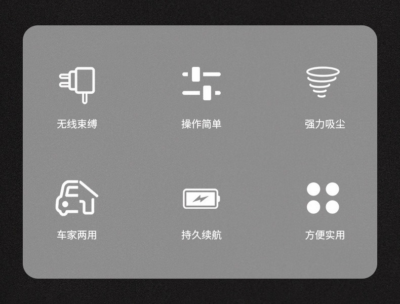 Car-mounted wireless vacuum cleaner, high-power, small, handheld, portable, dual-use for dry and wet cleaning, car dust remover