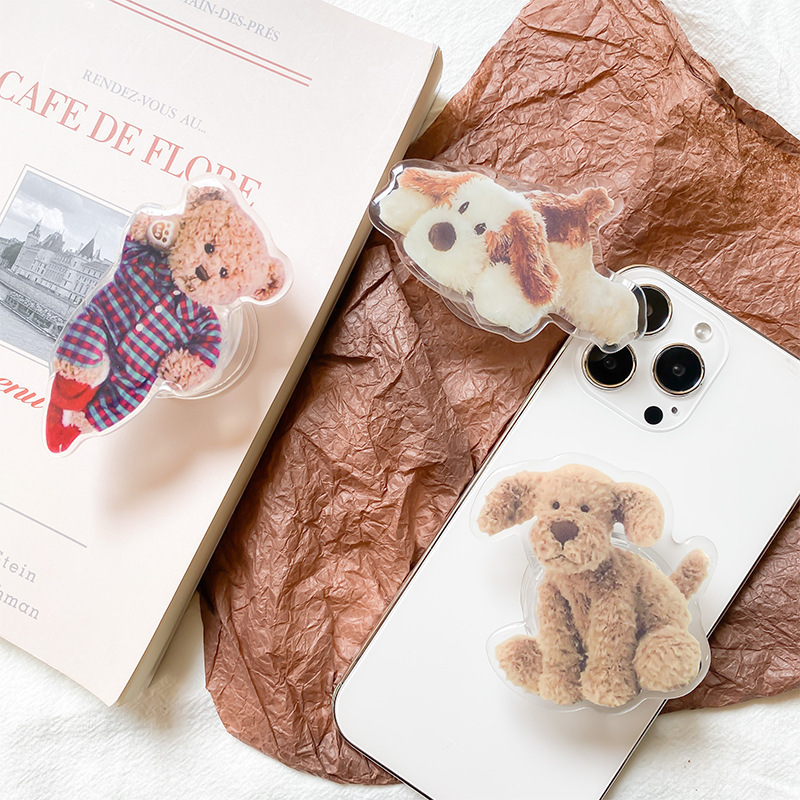 Support d'airbag pour téléphone portable avec coussin d'air paresseux adhésif extensible pour soutenir les ours en peluche, simple et de niche_voghion.com