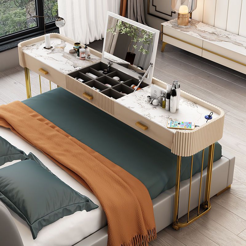 现代简约跨床桌可移动懒人现代简约卧室书桌梳妆台桌多功能电脑桌