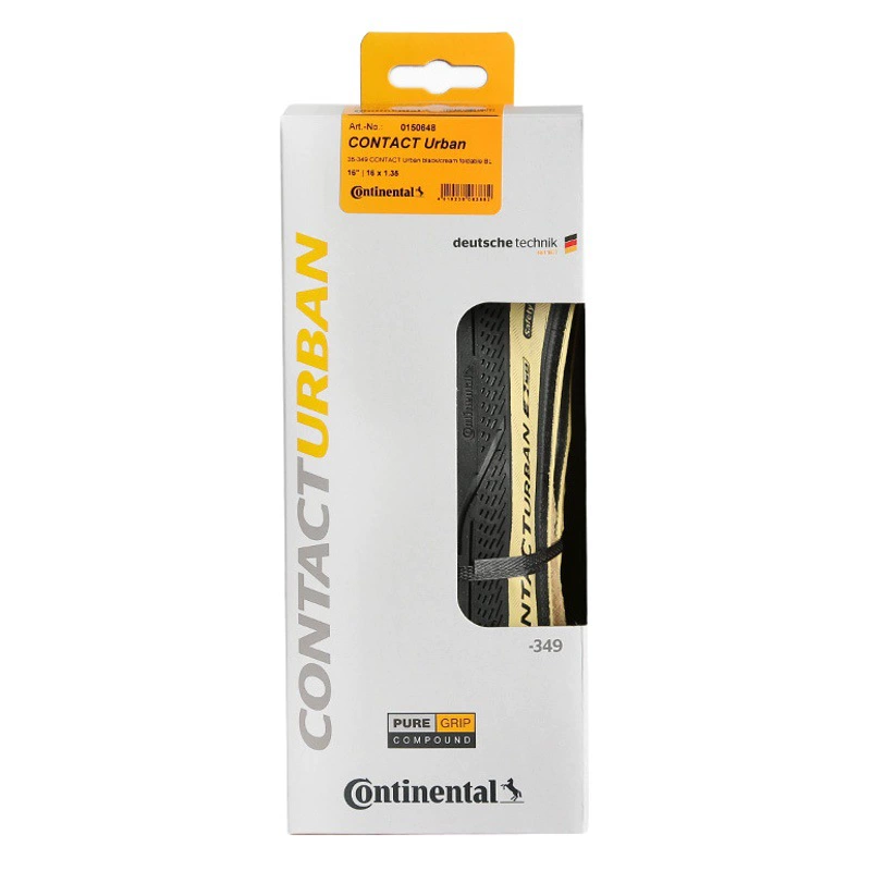 Городская ткань Continental Contact, 16-дюймовая 1,35, складная велосипедная шина с маленькими колесами, устойчивая к проколам и износостойкая лысая шина 349