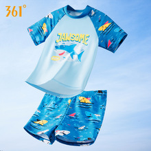 361儿童泳衣男童女童宝宝分体泳衣小童中大童连体长短袖沙滩