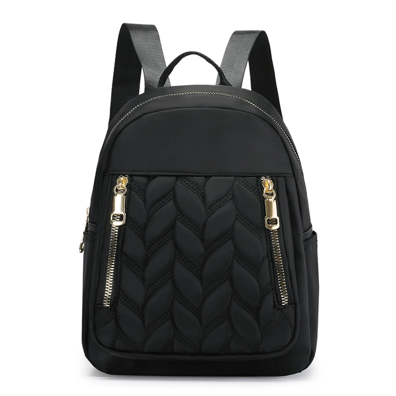 Nylon Backpack, Trendy Leisure Daypack, Compact Lightweight 27 × 24 × 5 cm