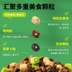 Crazy Little Blue Bag Duck Meat Pear Dog Food 10kg for Teacup, Bichon Frise, Maltese Large and Medium Breed Puppies and Adults