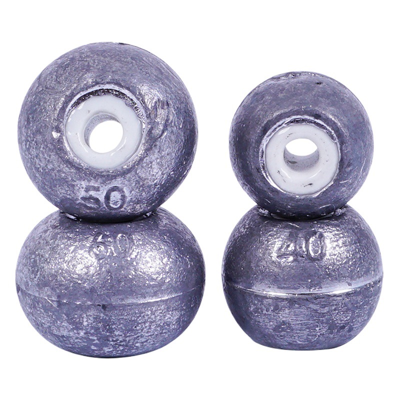Ceramic Through-Core Lead Pendant, Ceramic Hollow Lead Pendant, Round Long-Range Sea Pole Counterweight Porcelain Ring Lead Pendant Wholesale