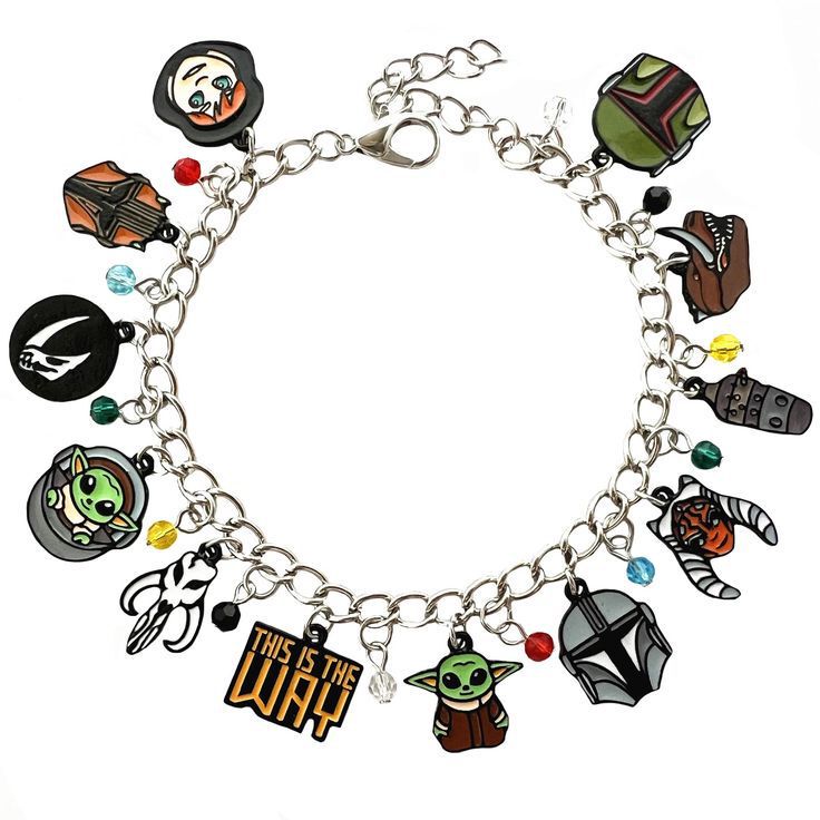 European and American Best-Selling Cartoon Animation Film and Television Peripherals Star Wars Bracelet Panjia DIY Beaded Spaceship Pendant Bracelet