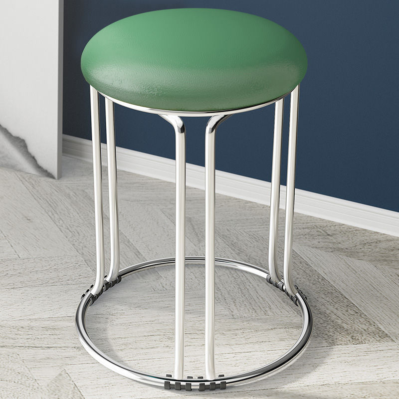 녹색 가죽 은색 다리 ✓ ✓