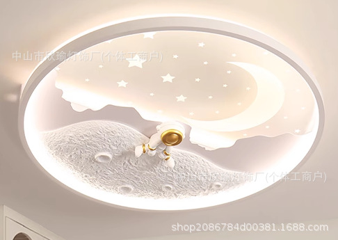 lámpara de techo para niños dibujos animados dormitorio para niños lámpara de habitación para niños lámpara de techo para astronautas espaciales lámpara de planeta