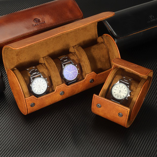 Brown Black Portable Cross-Border Watch Box Storage Box Watch Display Box Mechanical Watch Jewelry Box Watch Box