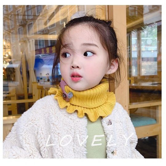 Children's Warm Neck Scarf, Cute Cartoon Deer, Winter Baby Neck Scarf, Korean Style Versatile High-Neck Neck Scarf for Boys and Girls
