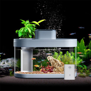 Despicable geometric intelligent ecological lazy fish tank C180 living room small desktop fish tank supports a generation of hair