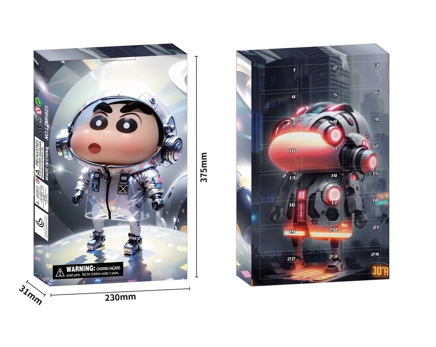 크레용신짱 24피스 블라인드박스 드로우 패키지 LZMH023