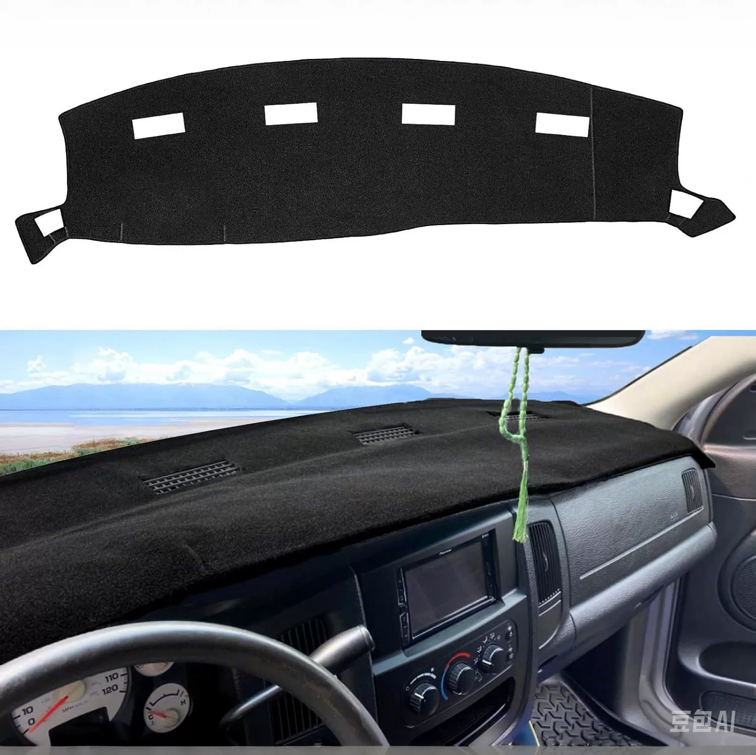 Укрытие от панели приборов накладка ковер Ци RAM 2002 -2005 приборная панель ковер из оленьей кожи фланель