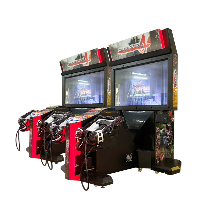 Equipo de la ciudad de videojuegos Casa encantada 4 máquina de pistola de simulación doble equipo de entretenimiento sala de juegos máquina de juego de monedas para adultos