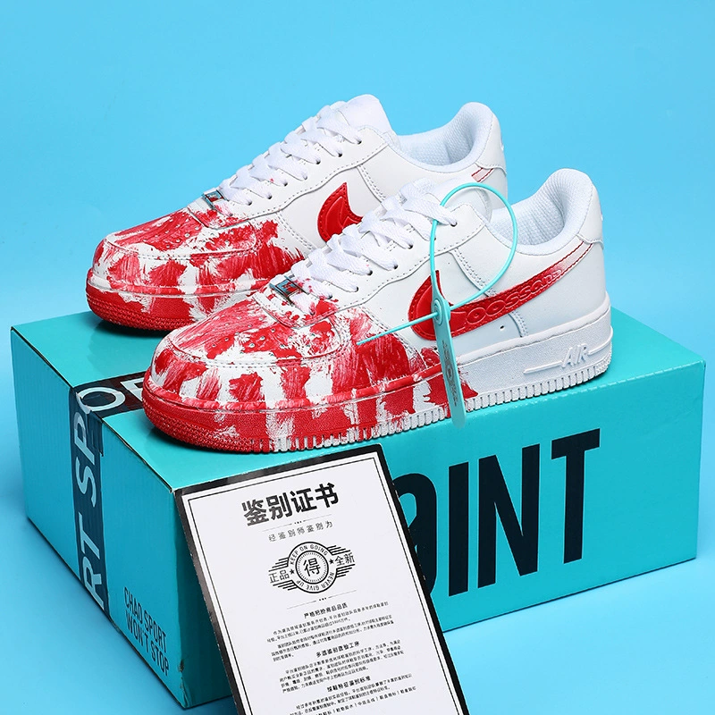 耐尅官 Aj low top мужские туфли Air Force №1 женские туфли Макарон амбуш Змея Год Пуян Пуян яд