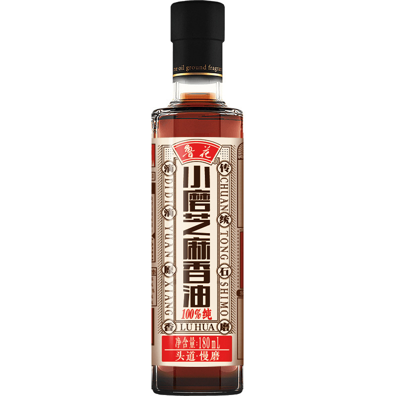 鲁花 小磨芝麻香油180ml*1  100%纯芝麻香油|undefined