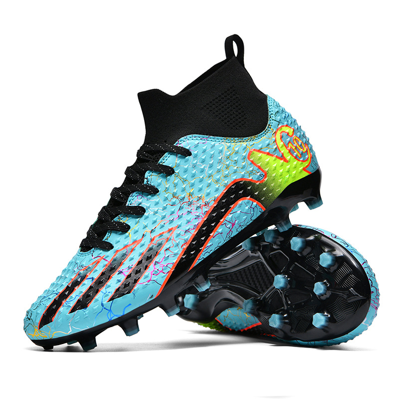 2024 transfronterizos nuevos niños y niñas estudiantes transpirables zapatos de fútbol de clavos cortos y largos zapatos de entrenamiento juveniles