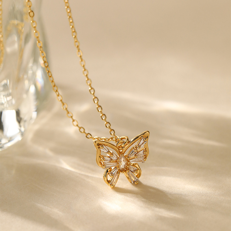 8g Weight 18K Gold Plated Plating Material Copper Pendant Material Zircon Inlay Material Pendant Necklace Classification Copper Chain Material cable chain Chain Type 1 Piece Quantity Daily Occasion Copper Material Heart Shape, Flower, Bow Knot Pattern Women's Gender Inlay Design Sweet Style Copper 18K Gold Plated Inlay Heart Shape Flower Bow Knot Zircon Pendant Necklace 35