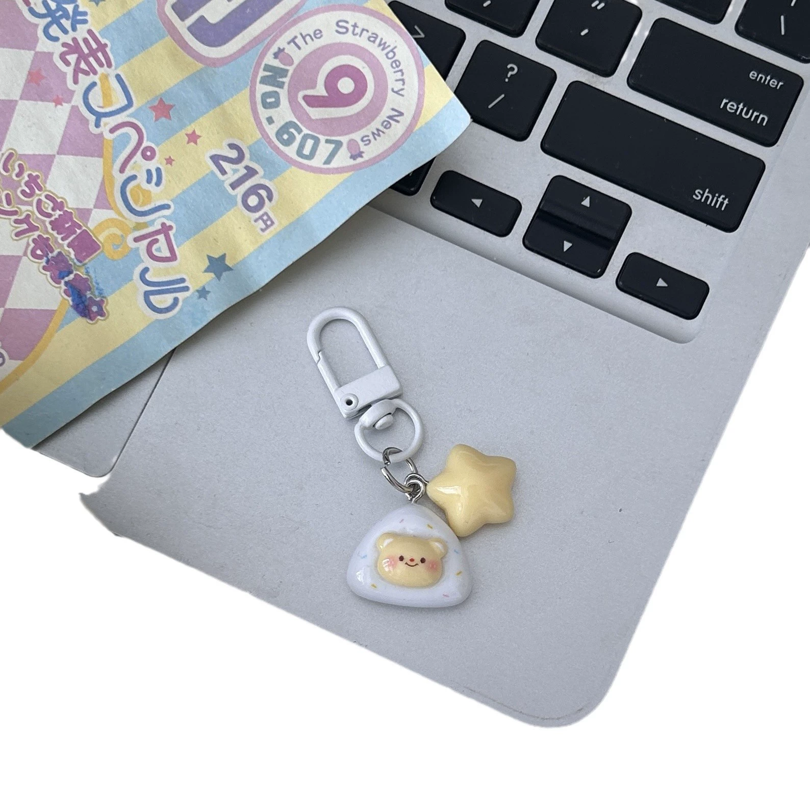 Cute Bear Keychain Pendant, Decorative Bag Charm, 3×3×3 cm, Assorted Designs