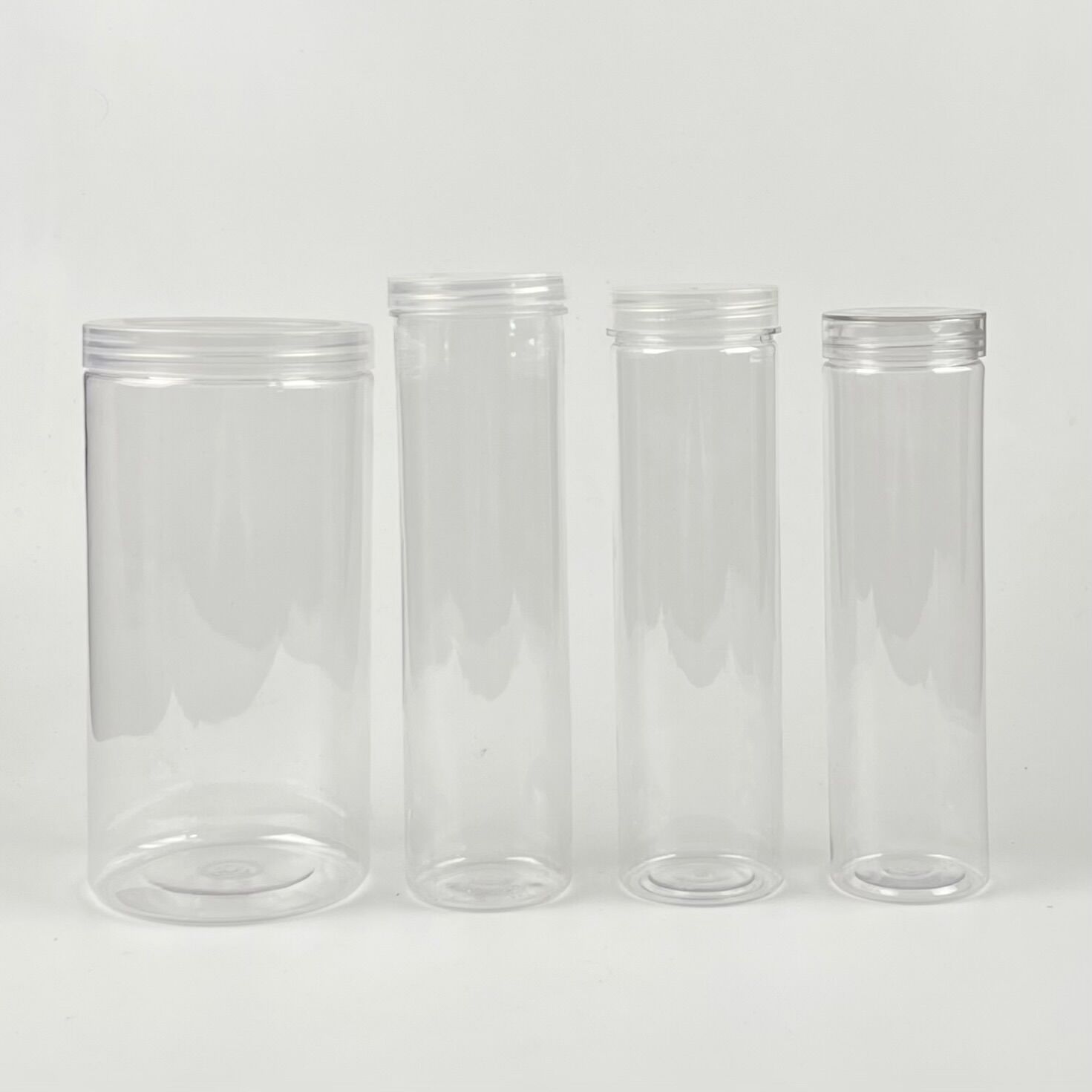 创意个性学习圆形办公礼品笔筒 PET直身透明简易铅笔筒厂家直销