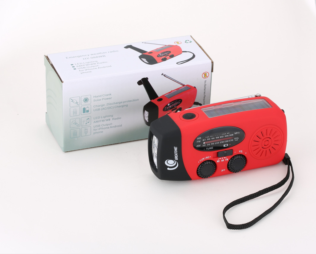 Buy quality Hand Crank Solar Rechargeable Radio Mini Emergency Radio