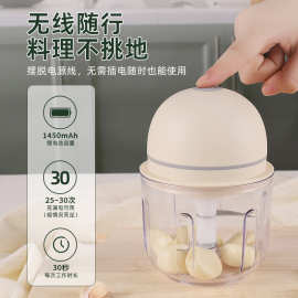打蒜泥神器电动搅碎器电动打蒜器家用厨房肉末搅碎无线小型绞肉机