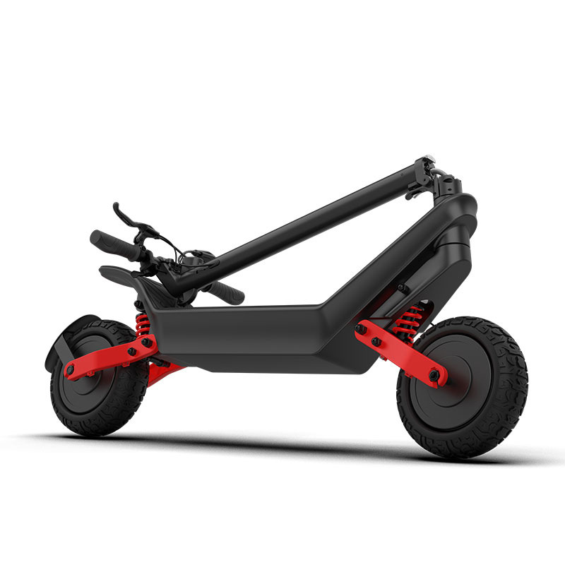 Scooter eléctrico X10 modelo todoterreno de doble tracción, alta potencia 2400W, vehículo eléctrico plegable para adultos para transporte con amortiguación.