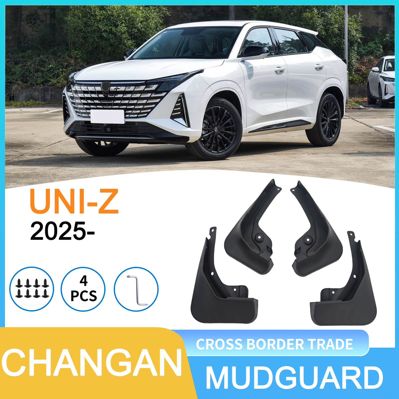 Changan Uni-Z 2025 üçün palçıq qoruyucu önlük