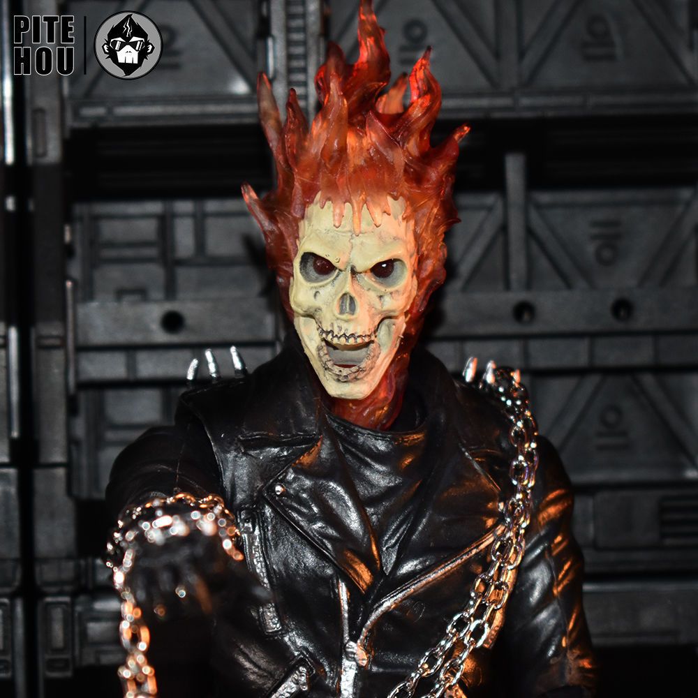 (2개) MARVEL GHOST KNIGHT X-MEN SOUL CHARIOT SKULL 9 인치 액션 피규어 인형 손으로 만든 모델 장난감